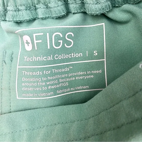 FIGS Limited Edition Jade Scrub Casma Top M/Yola Skinny Pant S - Picture 15 of 16